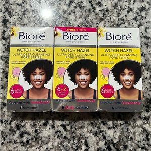 3 pk Biore Witch Hazel Cleaning Pore Strips